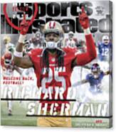 San Francisco 49ers Richard Sherman, 2018 Nfl Football Sports Illustrated Cover Canvas Print