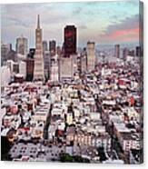 San Francisco Aerial Skyline Canvas Print