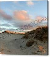 Sand Dunes And Clouds Canvas Print