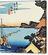 Scenery Of Kanagawa In Edo Period Canvas Print
