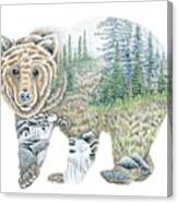Scenic Bear Canvas Print