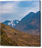 Scottish Highlands - Snow Capped Mountain Canvas Print