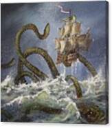 Sea Monster Canvas Print