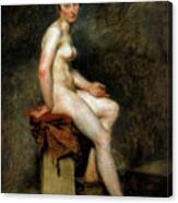 Seated Nude, Mademoiselle Rose, 19th Canvas Print