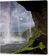 Seljalandsfoss Waterfall In Iceland Canvas Print