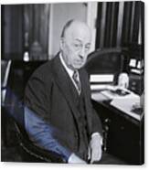 Senator Philander C. Knox At His Desk Canvas Print