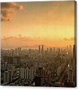 Shenzhen Sunset Canvas Print