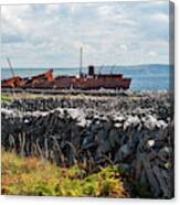 Shipwreck On Inisheer Canvas Print