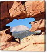 Siamese Twins At Garden Of The Gods Canvas Print