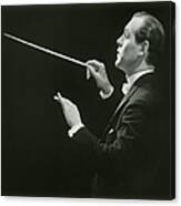 Side View Of Conductor Canvas Print