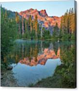 Sierra Buttes From Sand Pond, Tahoe National Forest, California Canvas Print