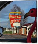 Sippi At Munger Moss Motel On Route 66 Canvas Print