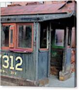 Historic Locomotive Engine Cab 7312 Canvas Print