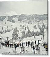 Skiing In Vail Canvas Print