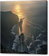 Slieve League At Sunset - Donegal, Ireland - Seascape Photography Canvas Print
