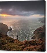 Slieve League - Donegal, Ireland - Seascape Photography Canvas Print