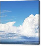 Small Boat And Big Sky Canvas Print