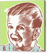 Smiling Baby Boy Canvas Print
