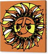 Smiling Face In Sun Canvas Print