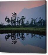 Smoky Morning At Glacier National Park Canvas Print