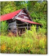 Smoky Mountain Barn On An Autumn Afternoon Canvas Print