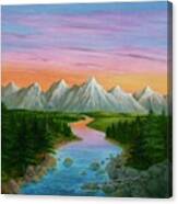 Snake River Sunset Canvas Print