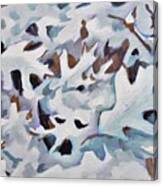 Snowy Abstract Canvas Print