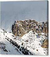Snowy Mountains - 11 - French Alps Canvas Print