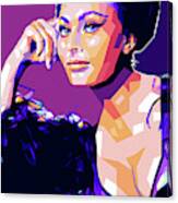 Sophia Loren Pop Art -b1 Canvas Print