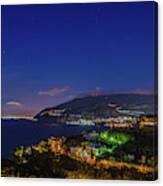 Sorrento In The Blue Hour Canvas Print