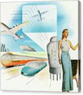 Space Age Travel Modes Canvas Print