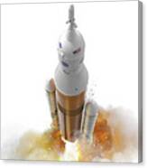 Space Launch System Rocket With Crew Module Canvas Print