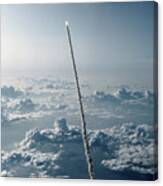 Space Shuttle Challenger Leaving Earth Canvas Print