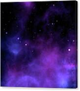 Space With Stars Canvas Print