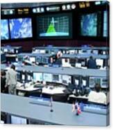 Spacex Dragon Capsule Mission Control Canvas Print