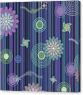 Sparkling Flower -tremble Series -blue, Rectangle- Arttopan's Original Fashion Creative Pop Art Canvas Print