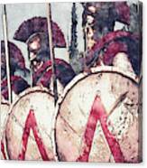 Spartan Army At War - 29 Canvas Print