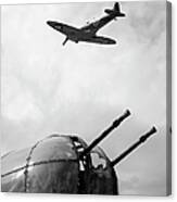 Spitfire And Lancaster Aircraft Canvas Print