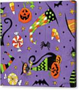 Spooky Fun Pattern Id Canvas Print