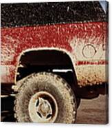 Sports Utility Vehicle With Mud Canvas Print