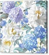 Spring Morning Blooms Pattern Ia Canvas Print