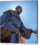 St. Francis Of Assisi Statue Canvas Print