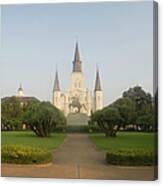 St Louis Cathedral, Jackson Square Canvas Print