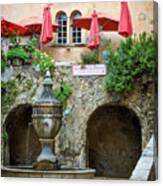 St Paul De Vence Fountain - Provence France Canvas Print