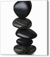 Stack Of Stones Balancing Canvas Print