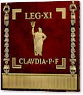 Standard Of The 11th Roman Legion - Vexillum Of Legio Xi Claudia Canvas Print