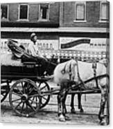 Standard Oil Horse Drawn Wagon On Old St Canvas Print