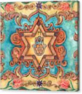 Star Of David Mandala Canvas Print