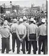 State Agents Watch Civil Rights Marchers Canvas Print