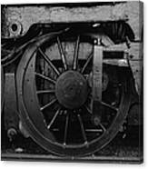 Steam Locomotive Wheels Canvas Print